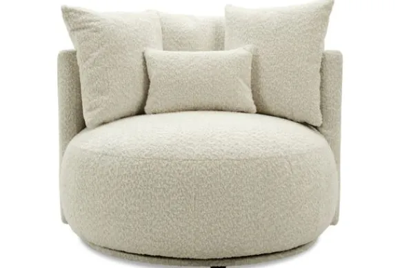 Outlet Draaifauteuil Alana Ronde Fauteuils|Draaifauteuils