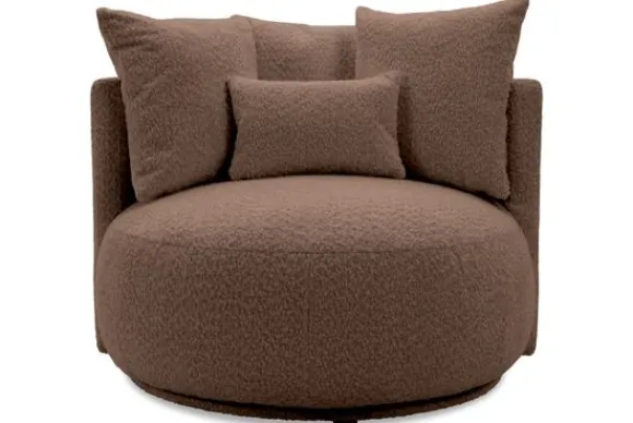 Outlet Draaifauteuil Alana Ronde Fauteuils|Draaifauteuils