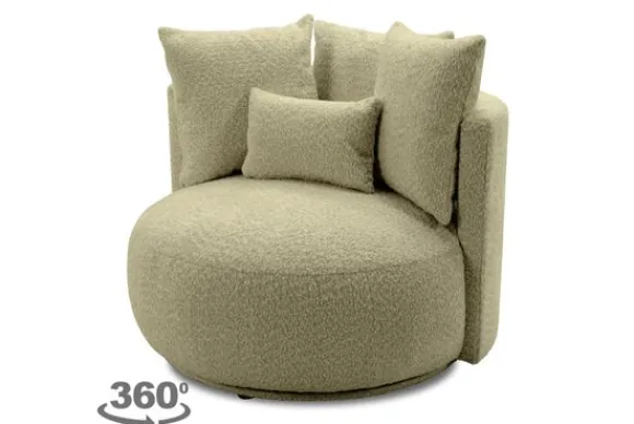 Outlet Draaifauteuil Alana Ronde Fauteuils|Draaifauteuils
