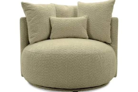 Outlet Draaifauteuil Alana Ronde Fauteuils|Draaifauteuils