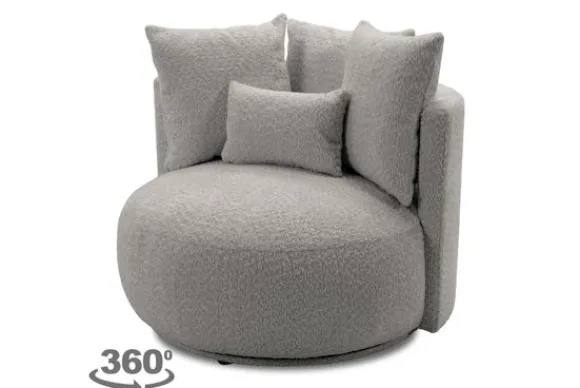 Outlet Draaifauteuil Alana Ronde Fauteuils|Draaifauteuils