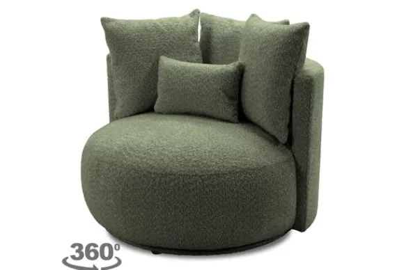 Outlet Draaifauteuil Alana Ronde Fauteuils|Draaifauteuils