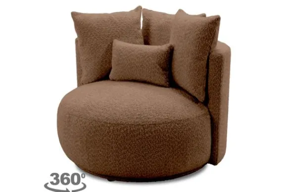 Outlet Draaifauteuil Alana Ronde Fauteuils|Draaifauteuils