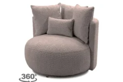 Outlet Draaifauteuil Alana Ronde Fauteuils|Draaifauteuils