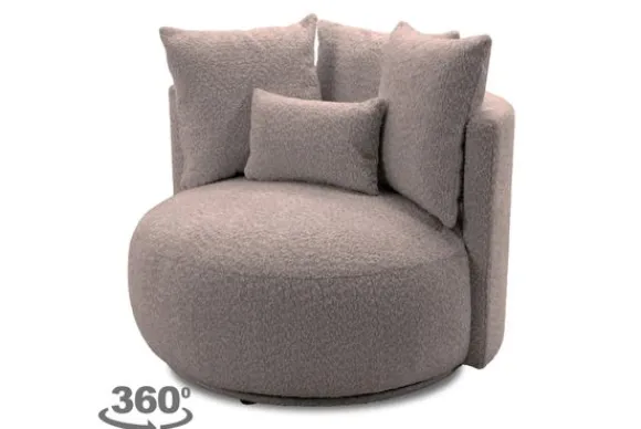 Outlet Draaifauteuil Alana Ronde Fauteuils|Draaifauteuils
