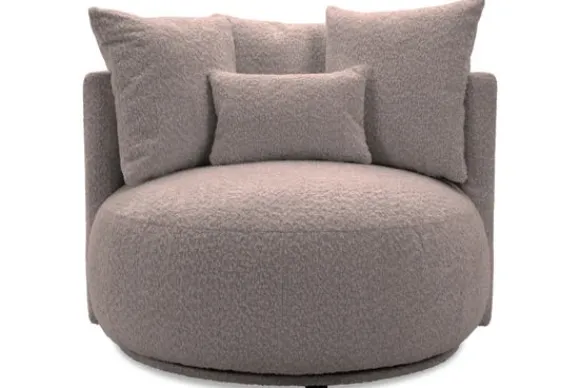Outlet Draaifauteuil Alana Ronde Fauteuils|Draaifauteuils