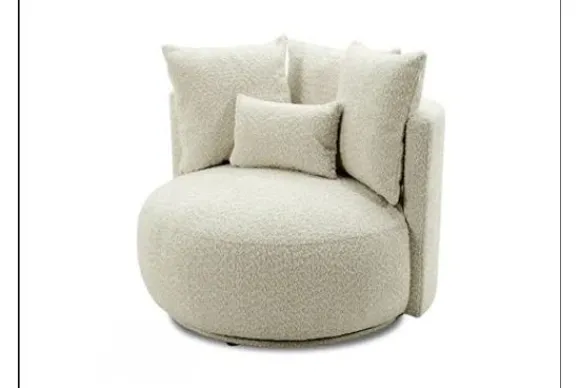Outlet Draaifauteuil Alana Ronde Fauteuils|Draaifauteuils