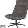 New Draaifauteuil Antraciet CH-73.021 Alvar Draaifauteuils