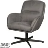 Discount Draaifauteuil Antraciet CH-73.025 Moss Draaifauteuils