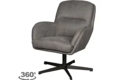 Discount Draaifauteuil Antraciet CH-73.025 Moss Draaifauteuils