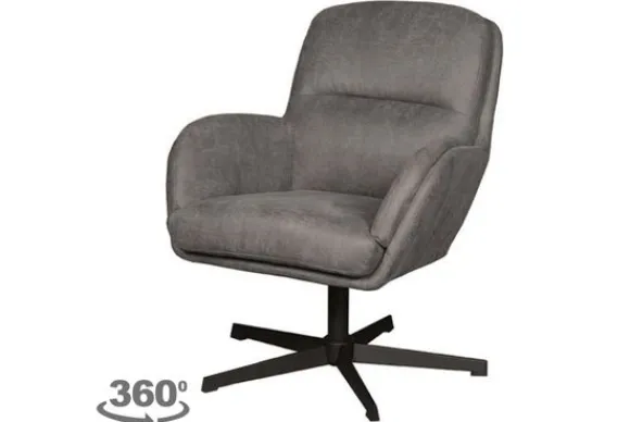 Discount Draaifauteuil Antraciet CH-73.025 Moss Draaifauteuils