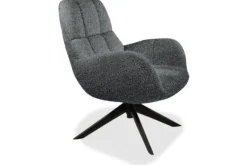 Outlet Draaifauteuil Antraciet Elvis Draaifauteuils