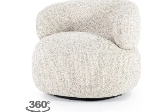 New Draaifauteuil Beige 96107 Maeve Ronde Fauteuils