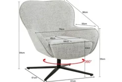 Sale Draaifauteuil Bisque Oasis Sven Oorfauteuils|Draaifauteuils