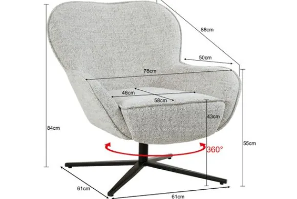 Sale Draaifauteuil Bisque Oasis Sven Oorfauteuils|Draaifauteuils