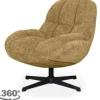 Outlet Draaifauteuil Brass WX-67.009 Huxley Draaifauteuils