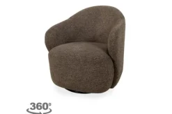 Outlet Draaifauteuil Brown Jimi Draaifauteuils