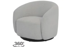 Draaifauteuil Cement Grey Belfast Draaifauteuils