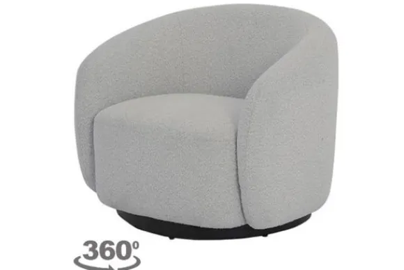 Draaifauteuil Cement Grey Belfast Draaifauteuils