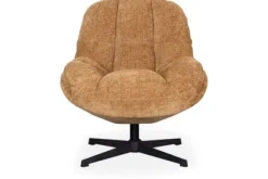Draaifauteuil Cognac WX-67.008 Huxley Draaifauteuils