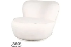 Draaifauteuil Cream FU-88.012 Bunny Ronde Fauteuils|Draaifauteuils
