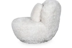 Clearance Draaifauteuil Creme Fluffy GA-80.151 Doodle Ronde Fauteuils|Draaifauteuils