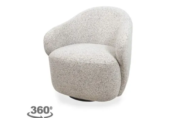 Discount Draaifauteuil Ecru Jimi Draaifauteuils