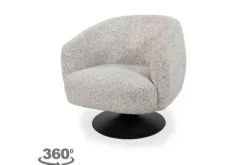Draaifauteuil Ecru Louis Draaifauteuils