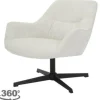Clearance Draaifauteuil Greige Daphne Ronde Fauteuils|Draaifauteuils