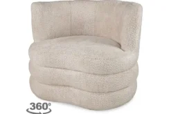 Clearance Draaifauteuil Magali Ronde Fauteuils|Draaifauteuils