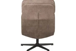 Discount Draaifauteuil met hocker Taupe CH-73.028 Alvar Draaifauteuils