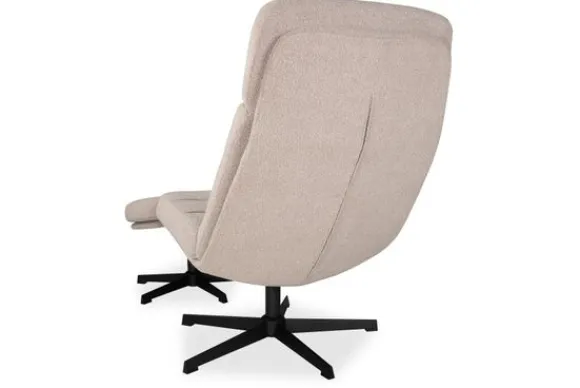 Online Draaifauteuil met hocker Naturel CH-73.004 Alvar Draaifauteuils