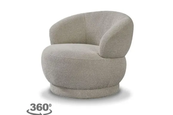 Clearance Draaifauteuil Mushroom GA-80.209 Alvito Ronde Fauteuils|Draaifauteuils