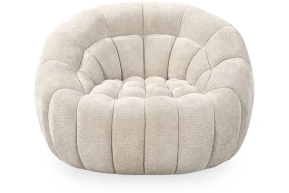 Outlet Draaifauteuil Naturel Elite HC-76.010 Cloud Ronde Fauteuils