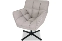 Sale Draaifauteuil Naturel IH-50.203 Ian Ronde Fauteuils|Draaifauteuils