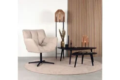 Sale Draaifauteuil Naturel IH-50.203 Ian Ronde Fauteuils|Draaifauteuils
