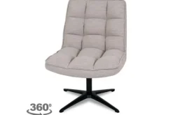 Best Draaifauteuil Naturel WU-65.003 Vince Draaifauteuils
