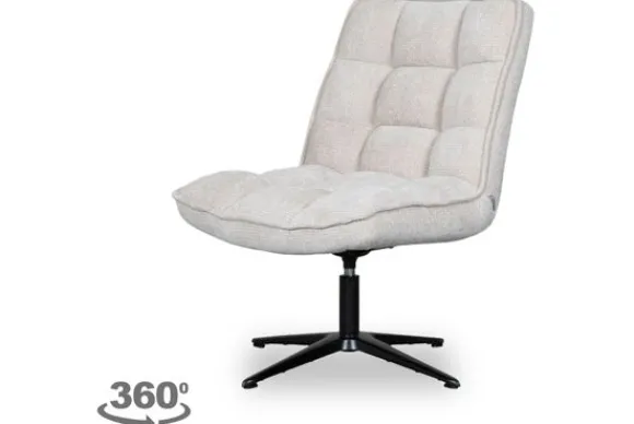 Draaifauteuil Naturel WU-65.006 Vince Draaifauteuils