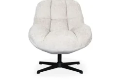 Clearance Draaifauteuil Naturel WX-67.022 Huxley Draaifauteuils