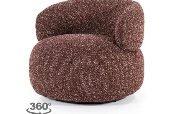 Online Draaifauteuil Rood 96109 Maeve Ronde Fauteuils