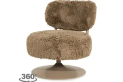 New Draaifauteuil Taupe 250356 Furlo Draaifauteuils