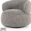 New Draaifauteuil Taupe 96108 Maeve Ronde Fauteuils