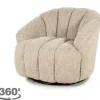 New Draaifauteuil taupe 250187 Sogno Draaifauteuils