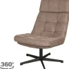 Draaifauteuil Taupe CH-73.002 Alvar Draaifauteuils