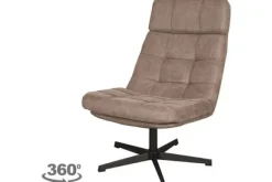 Draaifauteuil Taupe CH-73.002 Alvar Draaifauteuils