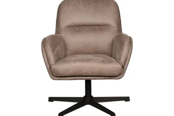 Clearance Draaifauteuil Taupe CH-73.014 Moss Draaifauteuils