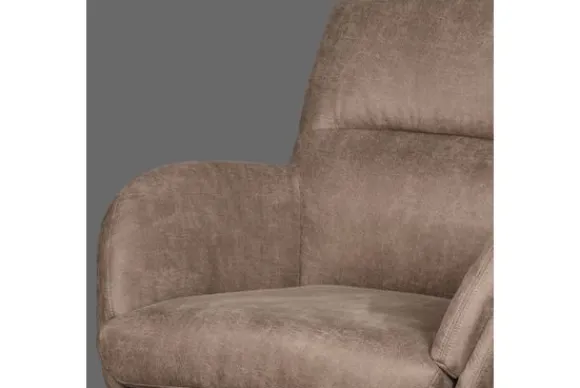 Clearance Draaifauteuil Taupe CH-73.014 Moss Draaifauteuils