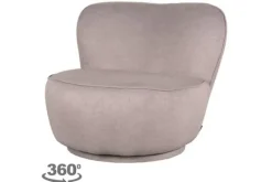 Hot Draaifauteuil Taupe FU-88.013 Bunny Draaifauteuils|Ronde Fauteuils