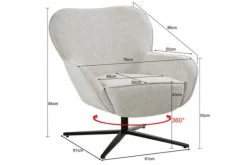 Draaifauteuil Toffee Sven Oorfauteuils|Draaifauteuils