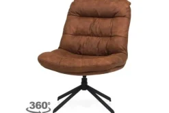 Online Draaistoel cognac Tygo Draaifauteuils
